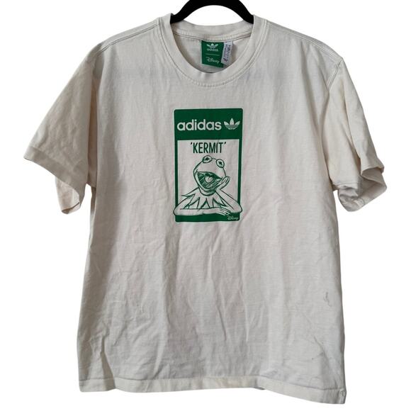 Unisex Adidas X Kermit Collaboration 100% Cotton Short Sleeve Crewneck T-Shirt-S - Picture 1 of 4